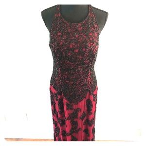 Gorgeous beaded evening gown